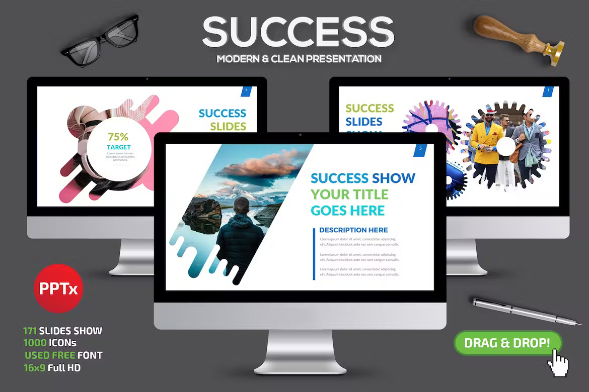 Success Powerpoint Template Template Free Download