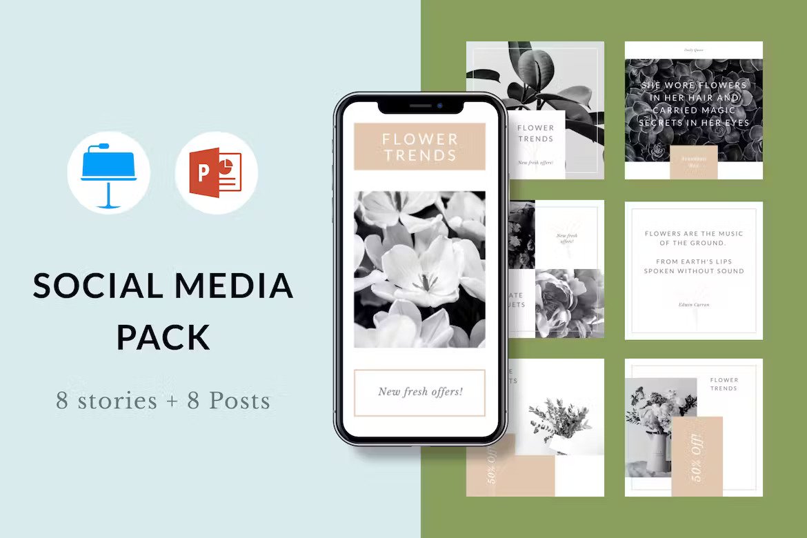 Social Media Presentation Kit (PGRYWYK) Template Free Download