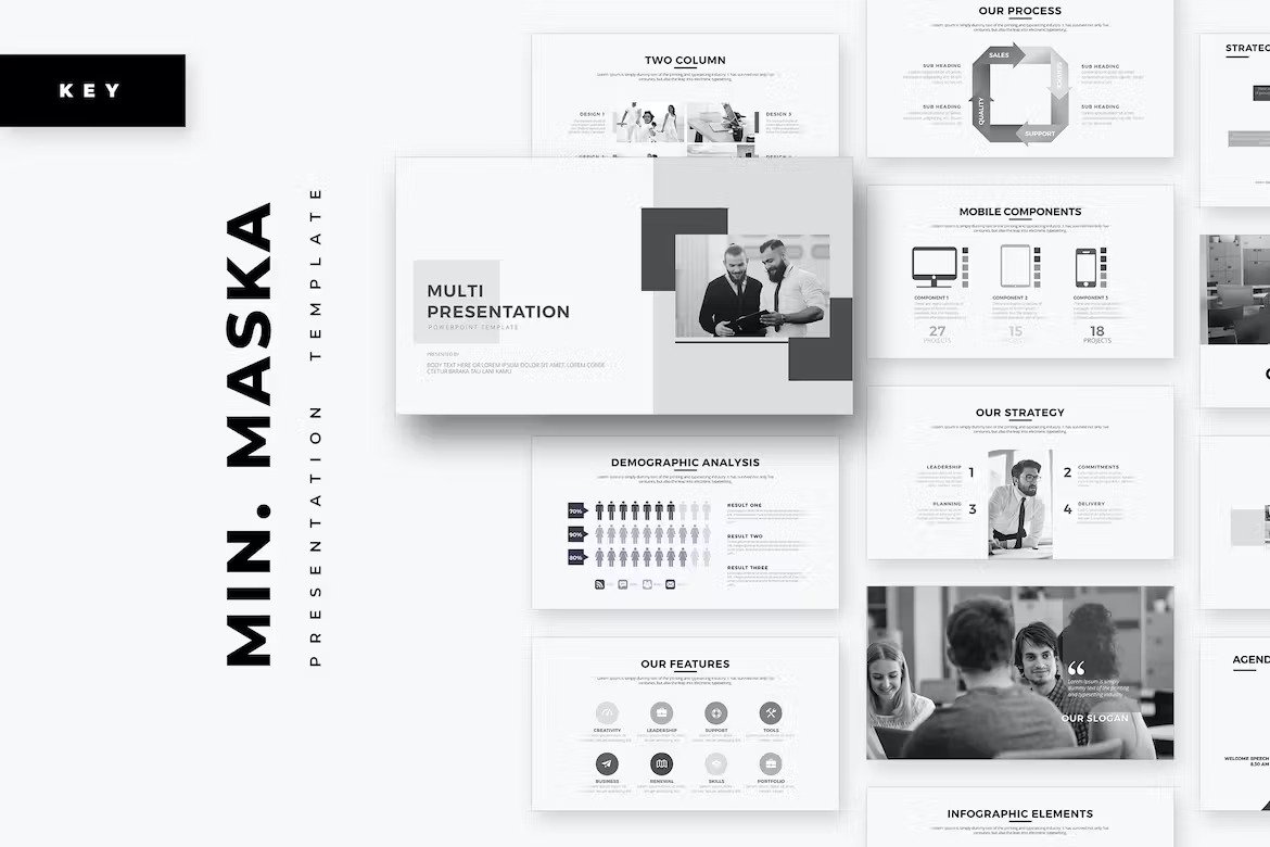 Minimal Presentation Keynote Template Template Free Download