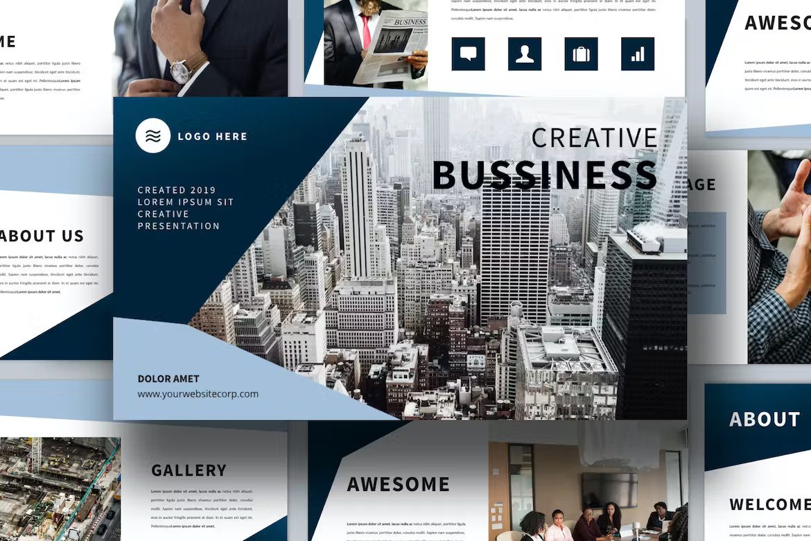 Business Modern Keynote WX7G24M Template Free Download