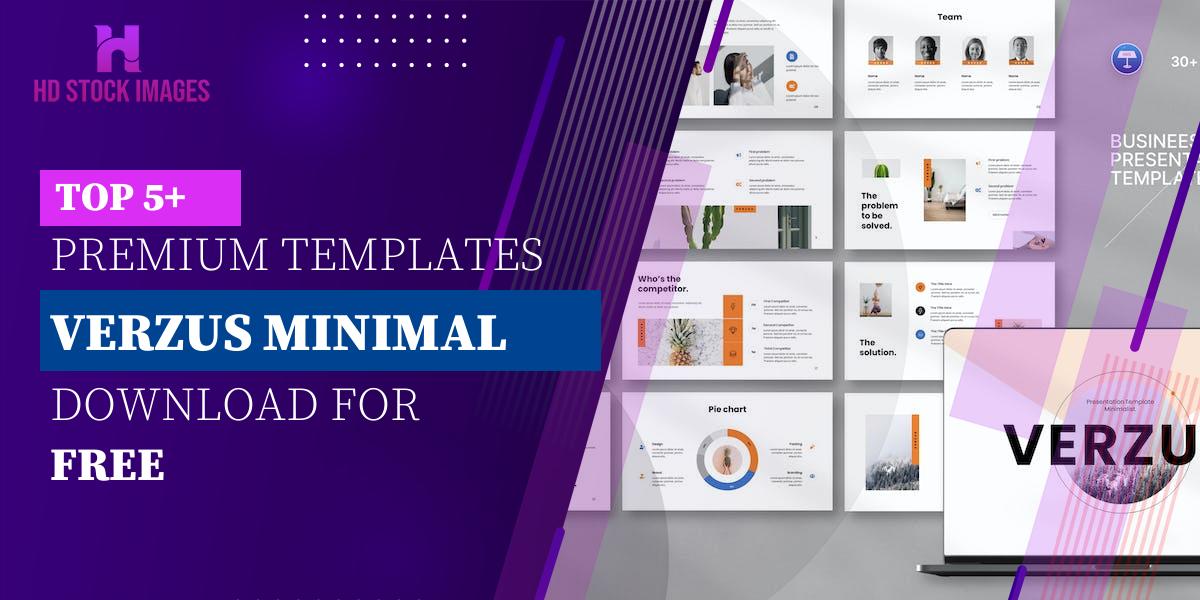 Top 6+  Verzus Minimal Keynote Template Free Download