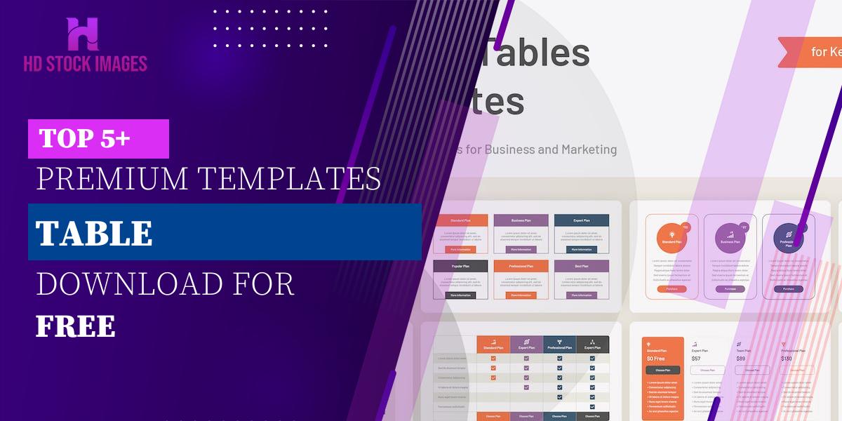 Top 6+  Keynote Table Template Free  Download