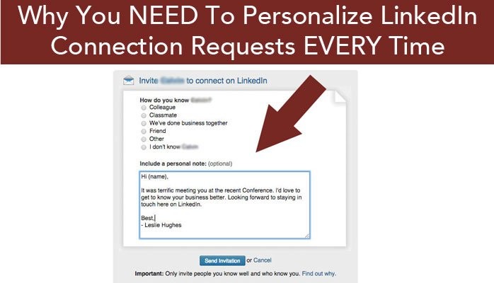 An image of Personalize LinkedIn Connection Requests