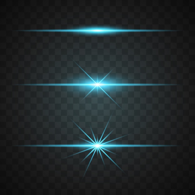 Free Vector | Blue lights collection