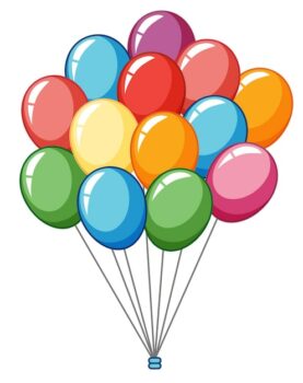 Free Vector | Colorful balloons on white background
