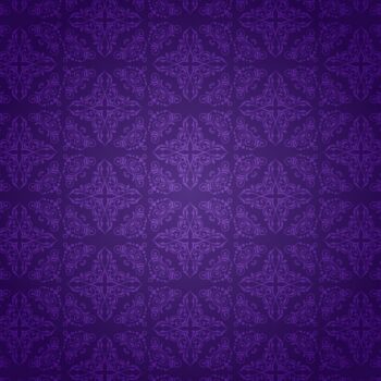 Free Vector | Decorative background with a purple damask pattern