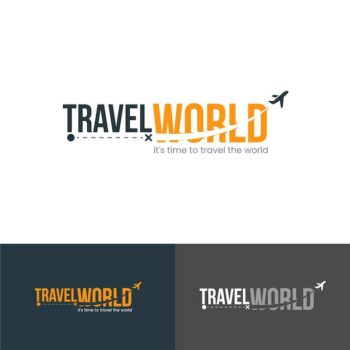 Free Vector | Detailed travel logo