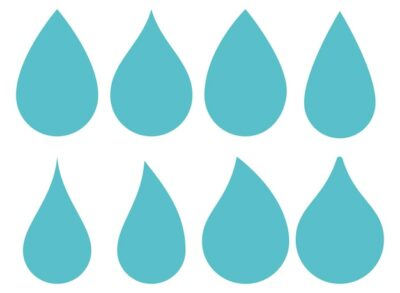 Free Vector | Droplets set flat style