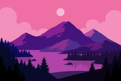Free Vector | Flat adventure background design