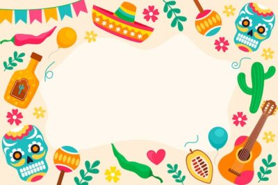 Free Vector | Flat background for mexico independance celebration