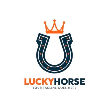 Free Vector | Flat design horsehorse logo design