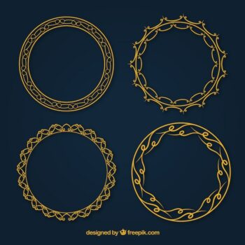 Free Vector | Frames collection in vintage style