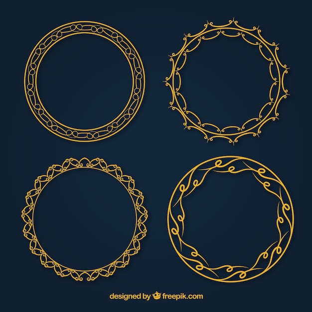 Free Vector | Frames collection in vintage style