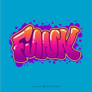 Free Vector | Funk graffiti vector