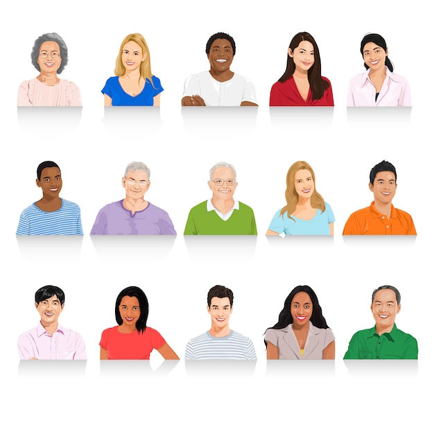 Free Vector | Illustration of diverse people