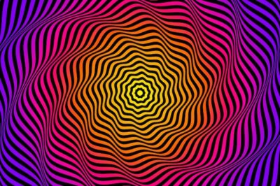 Free Vector | Psychedelic optical illusion background