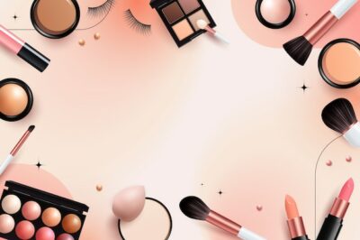 Free Vector | Realistic makeup background