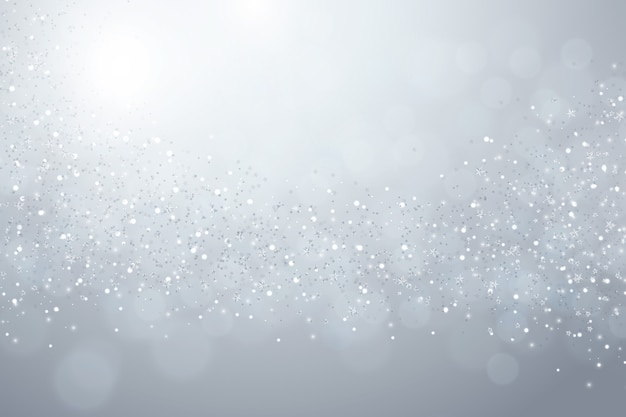 Free Vector | Realistic silver stars background