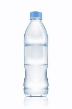 Free Vector | Realistic vector icon. plastic bottle of water. isolated on white background. beverage, drink mockup