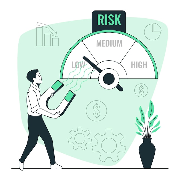 Free Vector | Risk management concept illustration