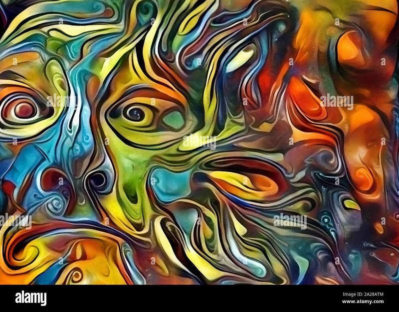 an Abstract painting on alamy