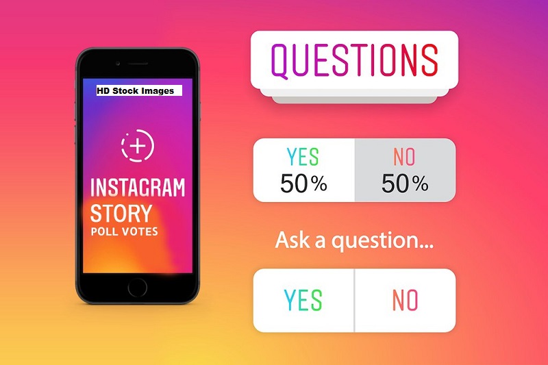 an image of Instagram's Polling Feature
