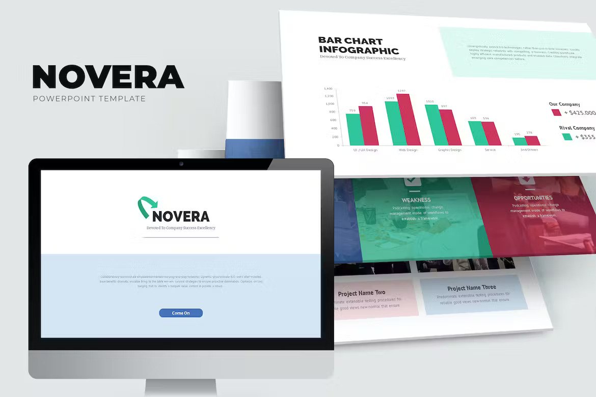 Novera Corporate Business Brochure PowerPoint Template Free Download