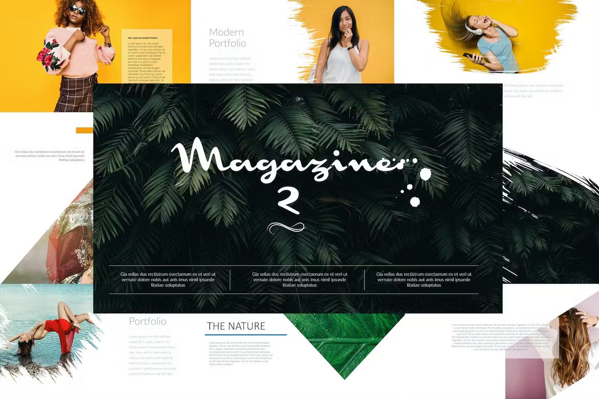 Magazine 2 PowerPoint Template Ã¢Â€Â“ UE8K3W Template Free Download