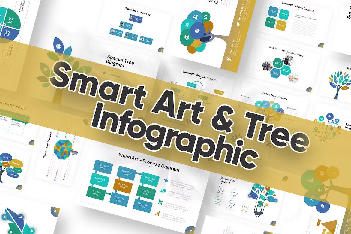 Smart Art Tree Diagram PowerPoint Template (ZRLML4Y) Template Free Download