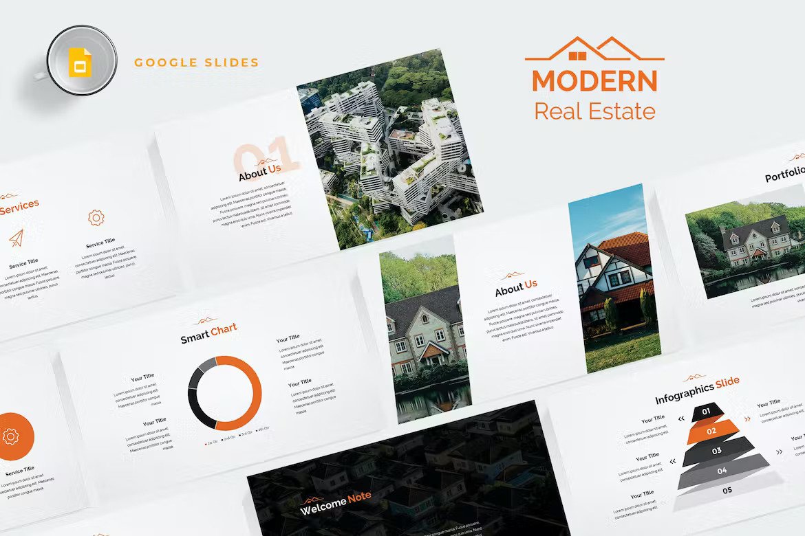 Modern Real Estate Google Slides Template (W3XTXY) Template Free Download