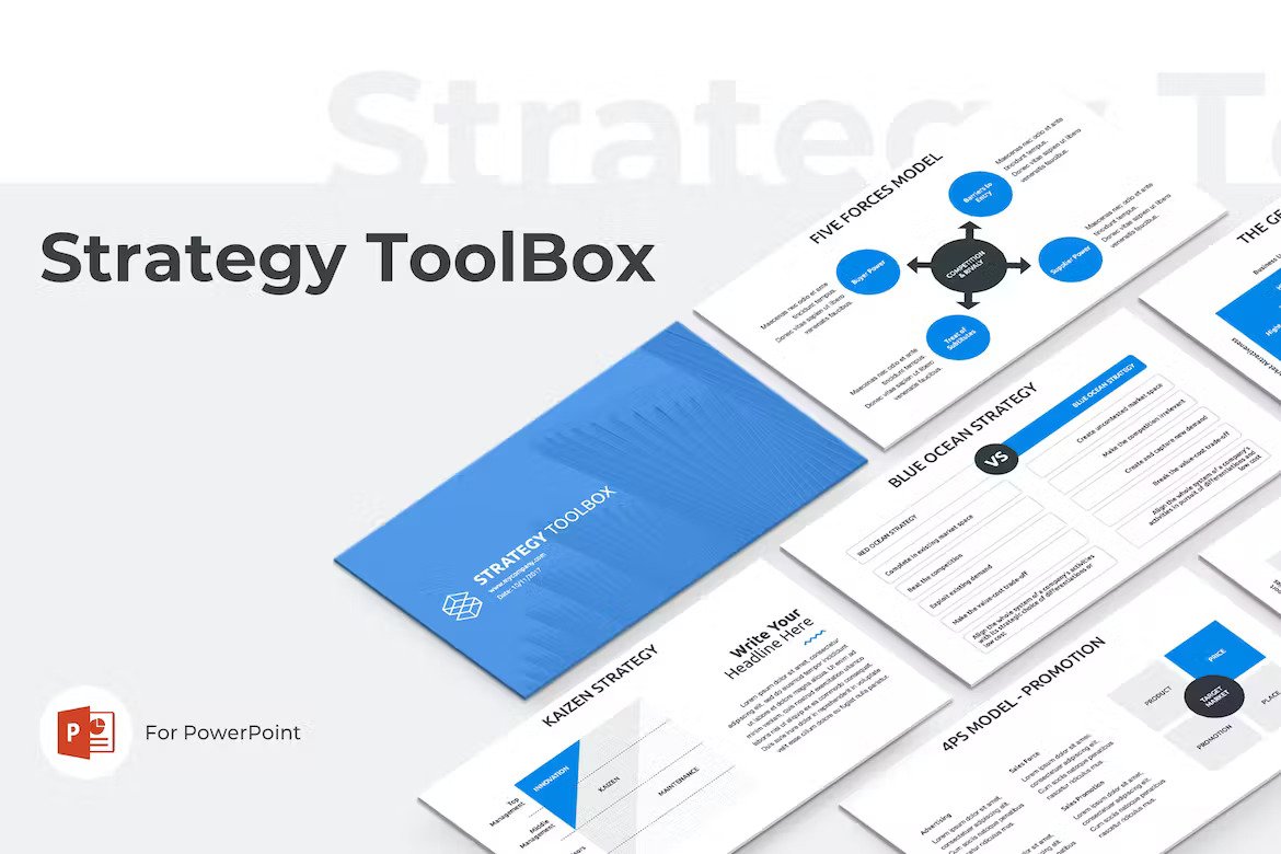 Strategy Toolbox PowerPoint Template Template Free Download