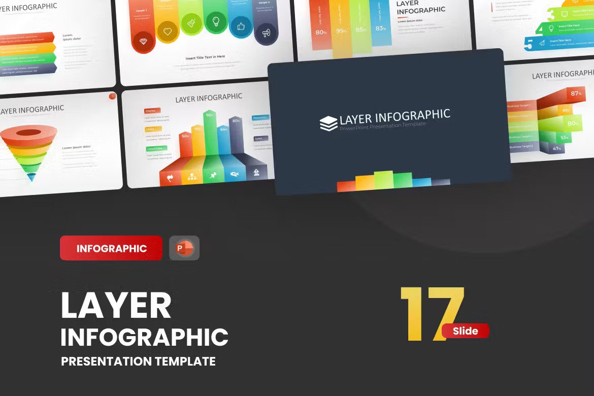 Layer Infographic Gradient PowerPoint Template KPYB3NG Template Free Download