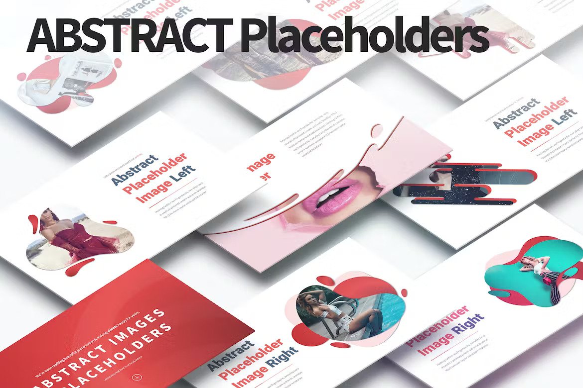 Abstract Images Placeholders PowerPoint Slides Template Free Download