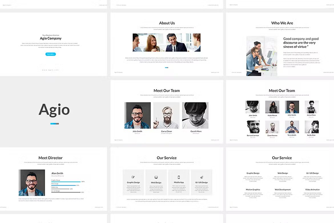 Agio PowerPoint Presentation Template Free Download