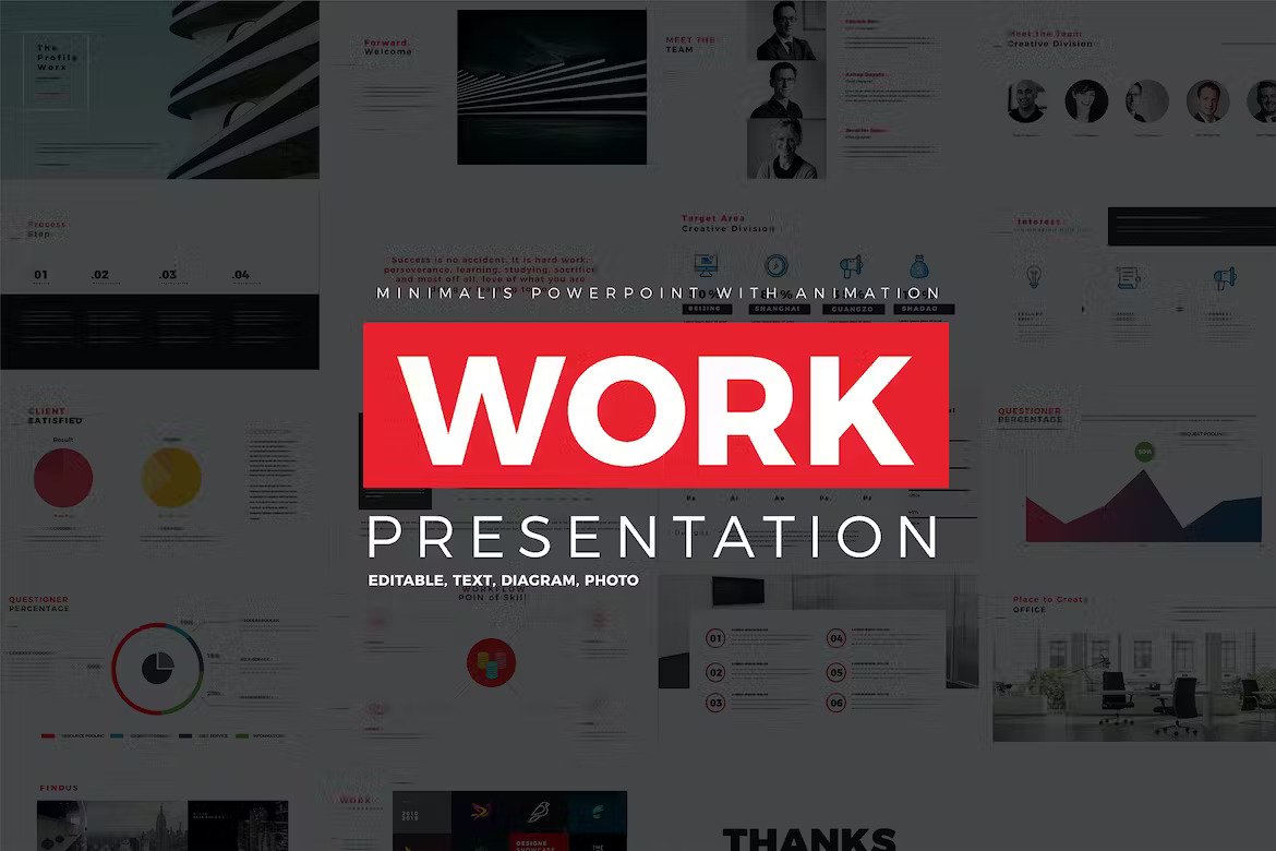 Work Profile Presentation Template Free Download