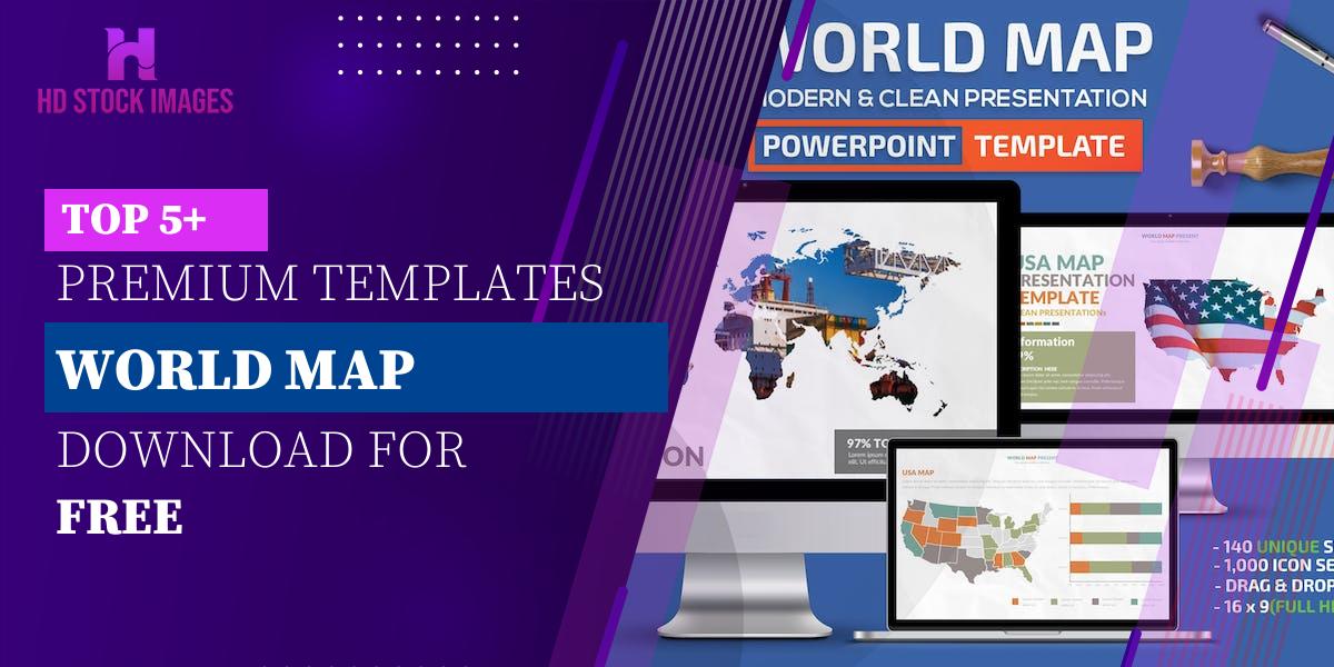 Top 6+  PowerPoint World Map Template Free  Download