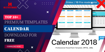 Top 6+  PowerPoint Calendar Template Free Download