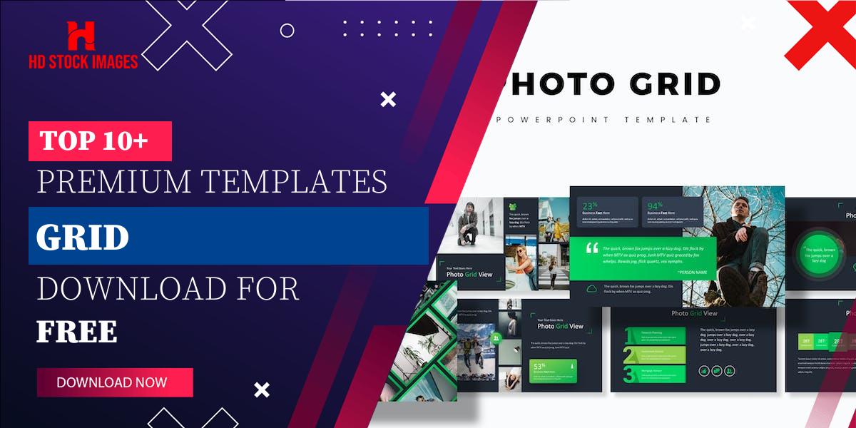 Top 6+  PowerPoint Grid Template Free  Download