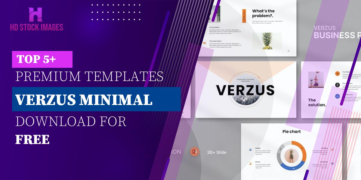 Top 6 Verzus Minimal PowerPoint Template Free Download HD Stock Images