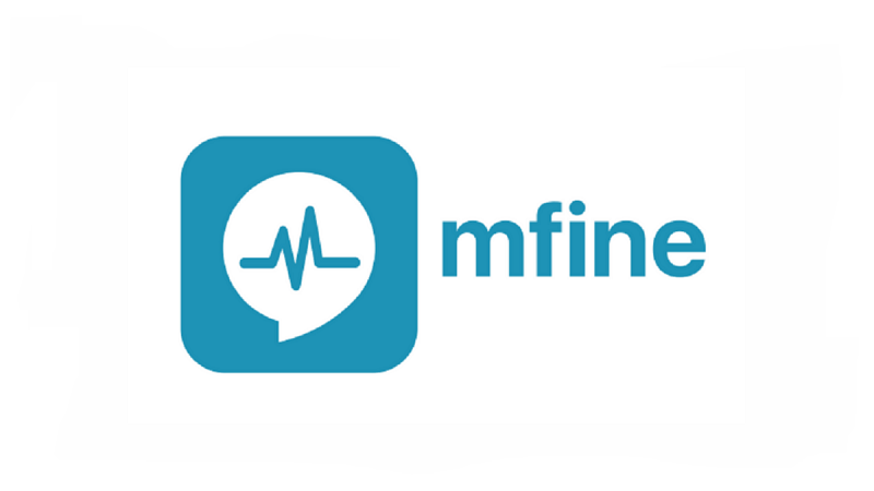 An image of MFine company logo 