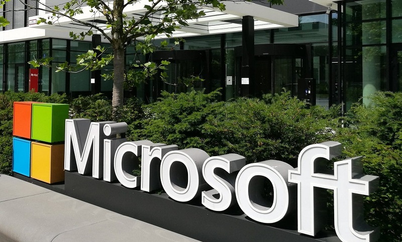 An image of Microsoft company logo 