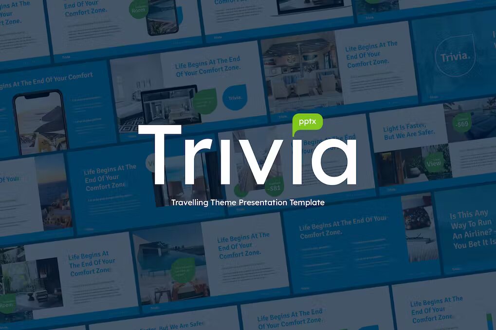 Trivia Travel Business Powerpoint Template Template Free Download