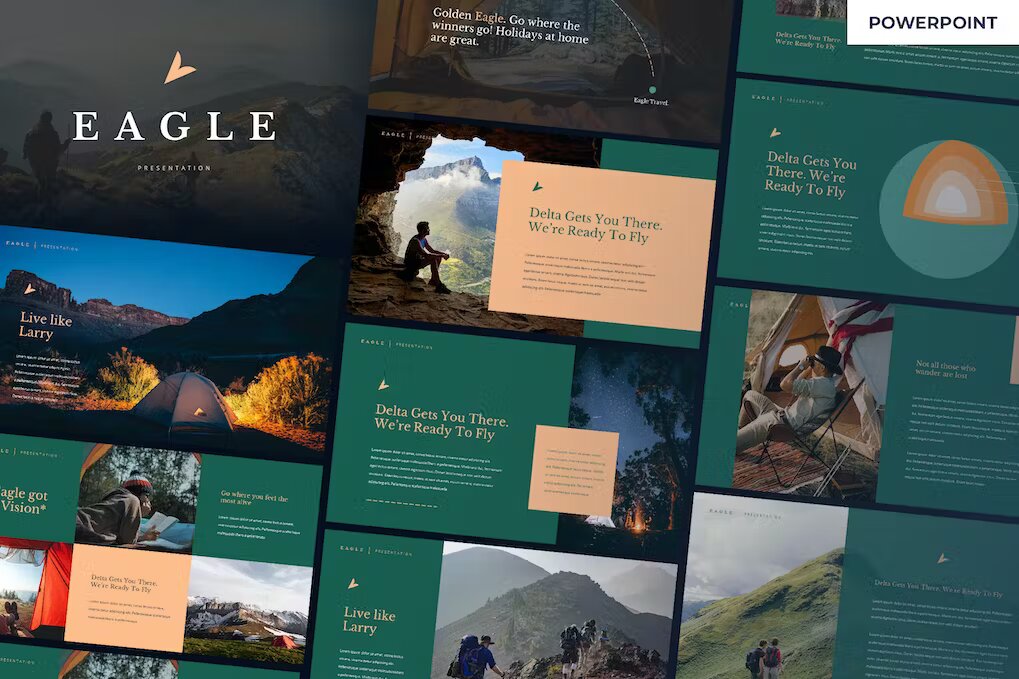 Eagle Adventure Powerpoint Template Template Free Download