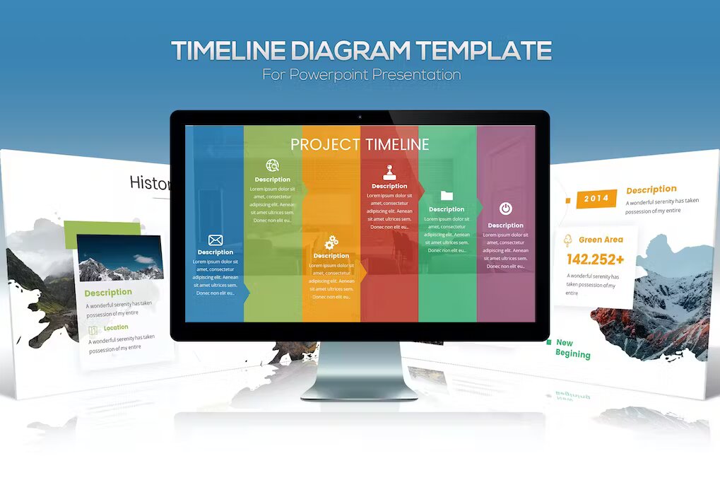 Timeline PowerPoint Template Template Free Download