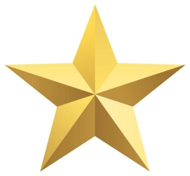 Free Vector | 3d metal star isolated
