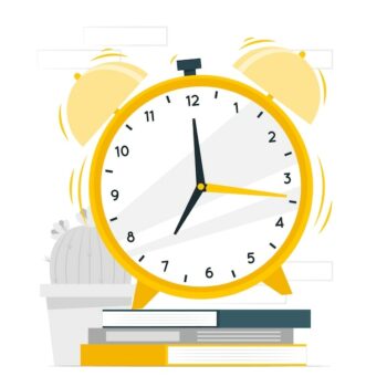 Free Vector | Alarm clock concept illustration