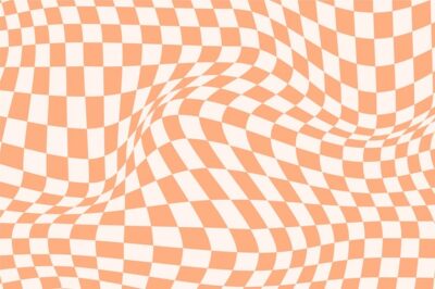 Free Vector | Flat distorted checkered background