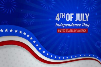 Free Vector | Gradient 4th of july background
