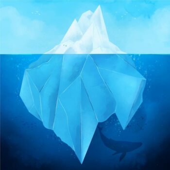 Free Vector | Iceberg illustration concept
