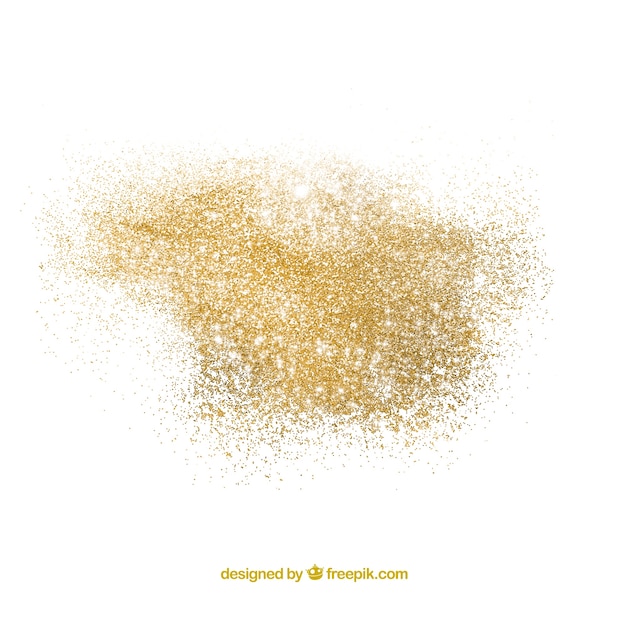 Free Vector | Pile of glitter in golden style